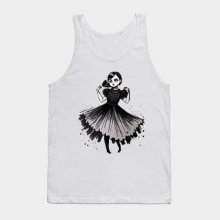 Wednesday dance illustration Tank Top